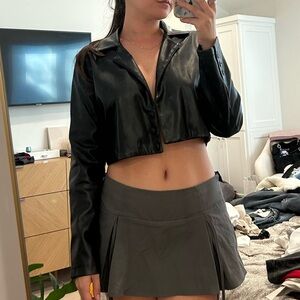 Motel Rocks Black Faux Leather Jacket